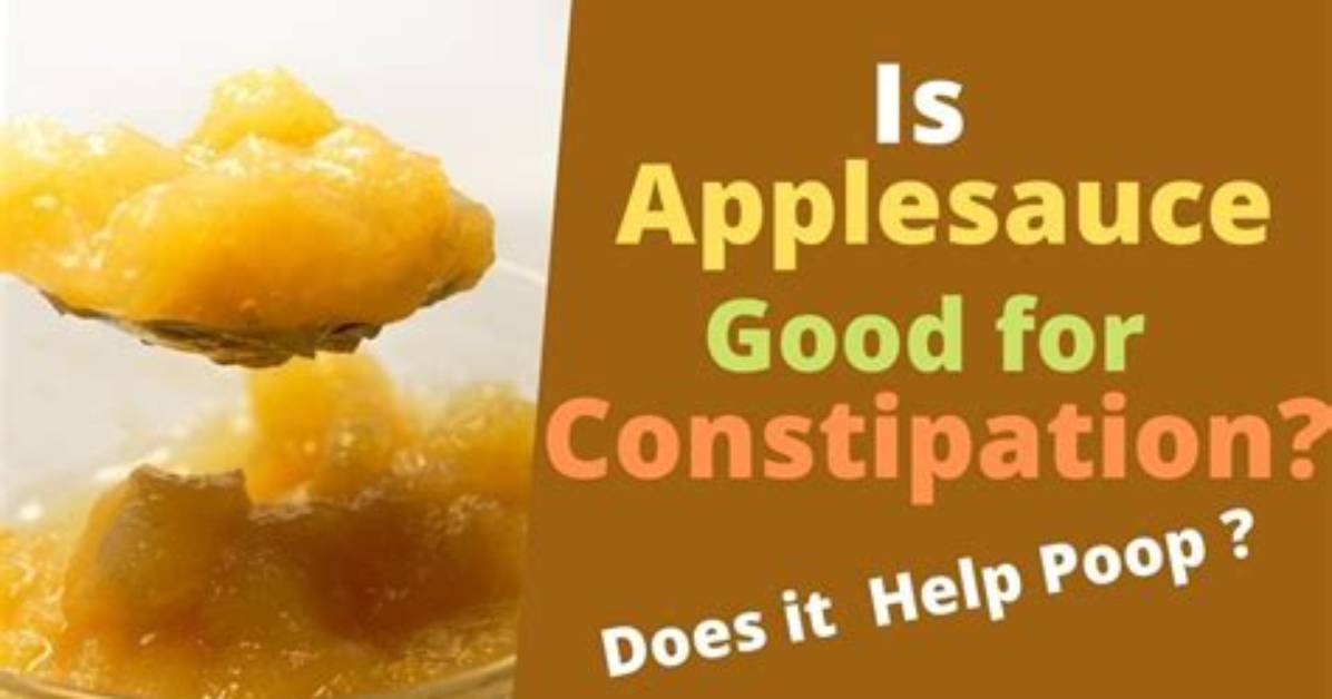 Does Applesauce Help with Constipation