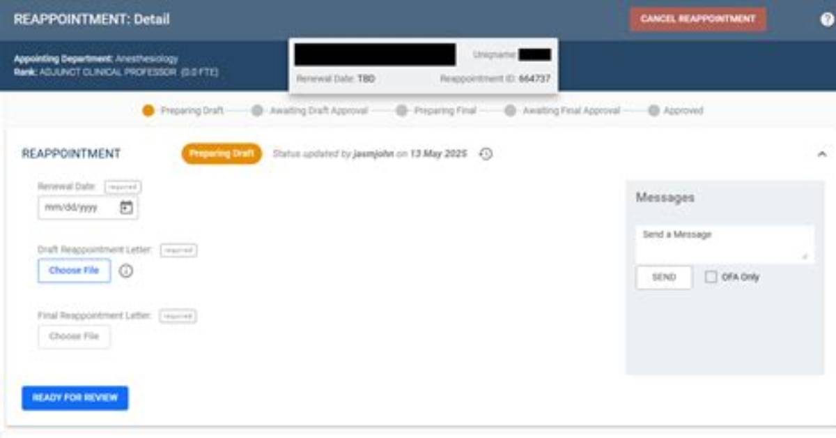 Does Appointment Includes Reappointment?