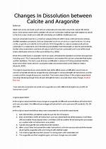 Does Aragonite React with Hcl?