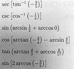 Does Arcsin Do Csc?