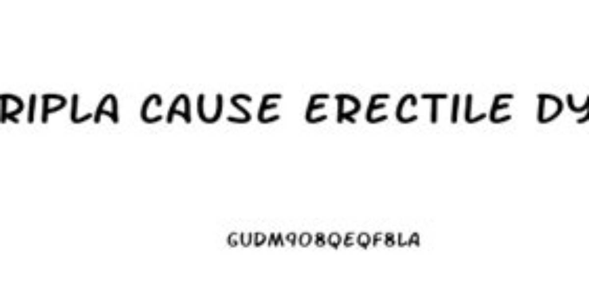 Does Atripla Cause Erectile Dysfunction?