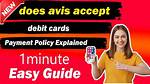 Does Avis Accept Debit Cards