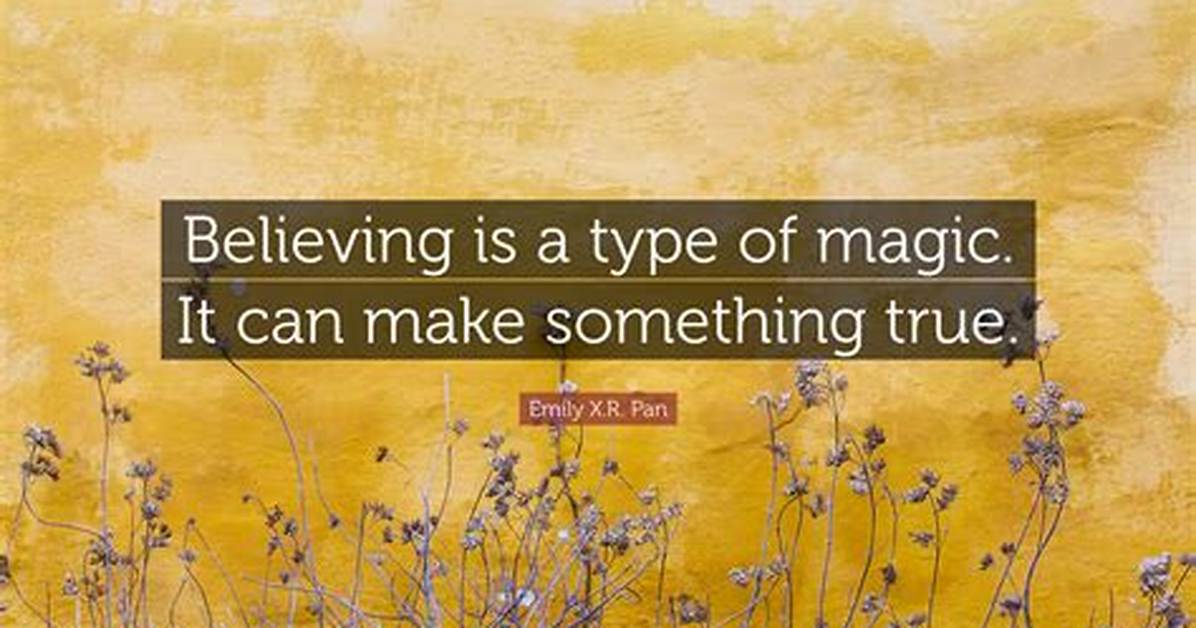 Does Believing Something Make It True?