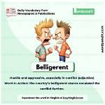 Does Belligerent Mean Drunk?