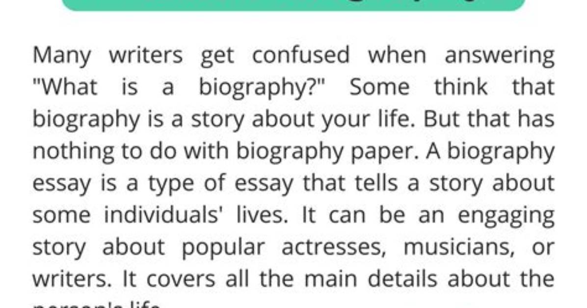 Does Biographical Information Mean?