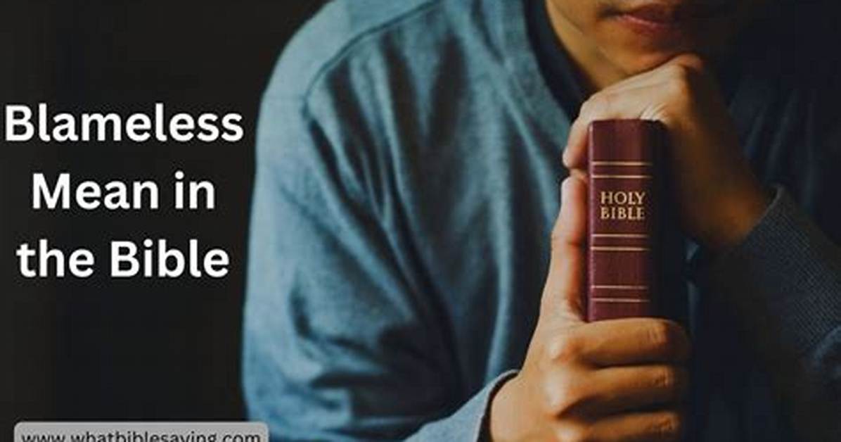 Does Blameless Means Innocent?