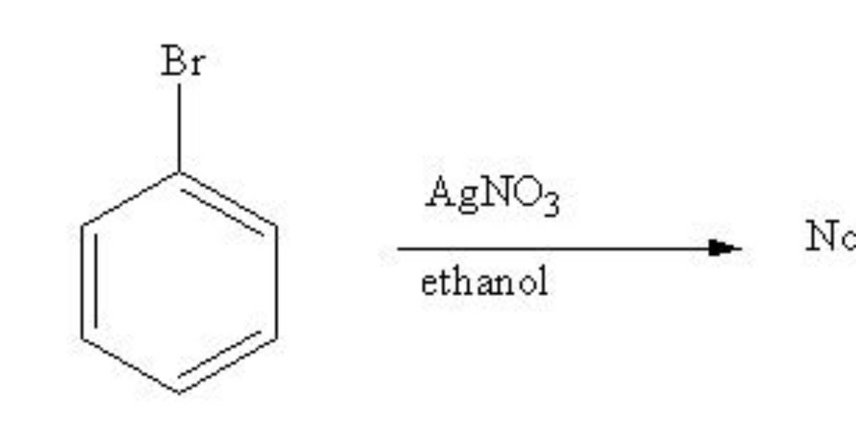 Does Bromobenzene React with Silver Nitrate?