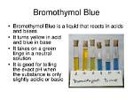Does Bromothymol Blue React with Acids?