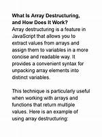 Does C# 7 Have Array/Enumerable Destructuring?