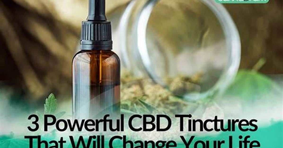 Does Cbd Help Tinctures?