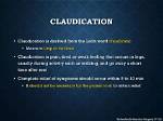 Does Claudication Go Away?