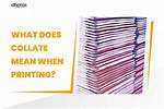 Does Collate Mean Staple?