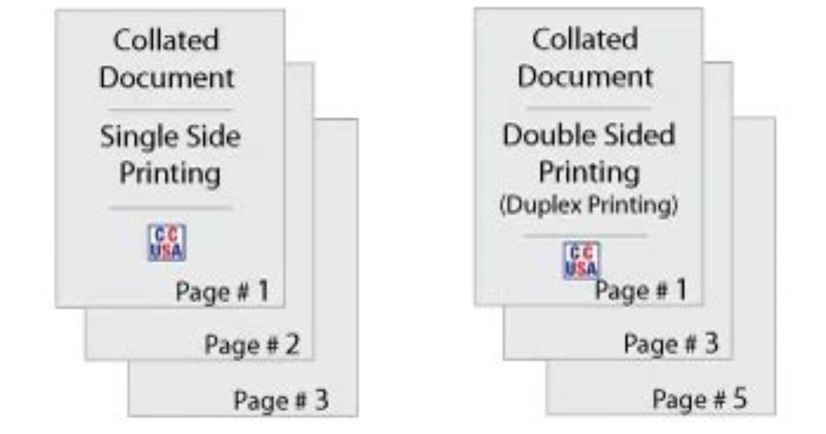 Does Collated Mean Double Sided?