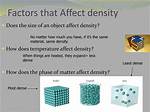 Does Composition Affect Density?