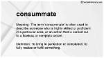 Does Consummate Mean Perfect?