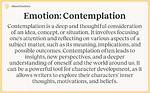 Does Contemplative Mean Thoughtful?