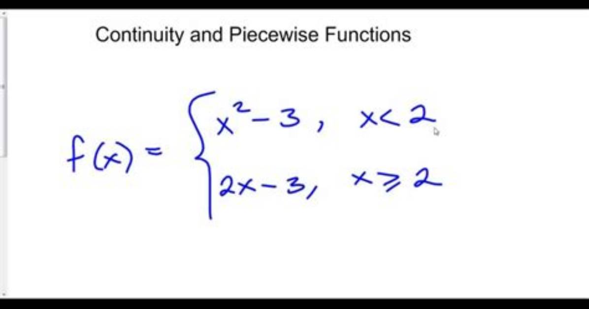 Does Continuous Imply Piecewise?