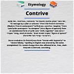 Does Contrived Mean Forced?