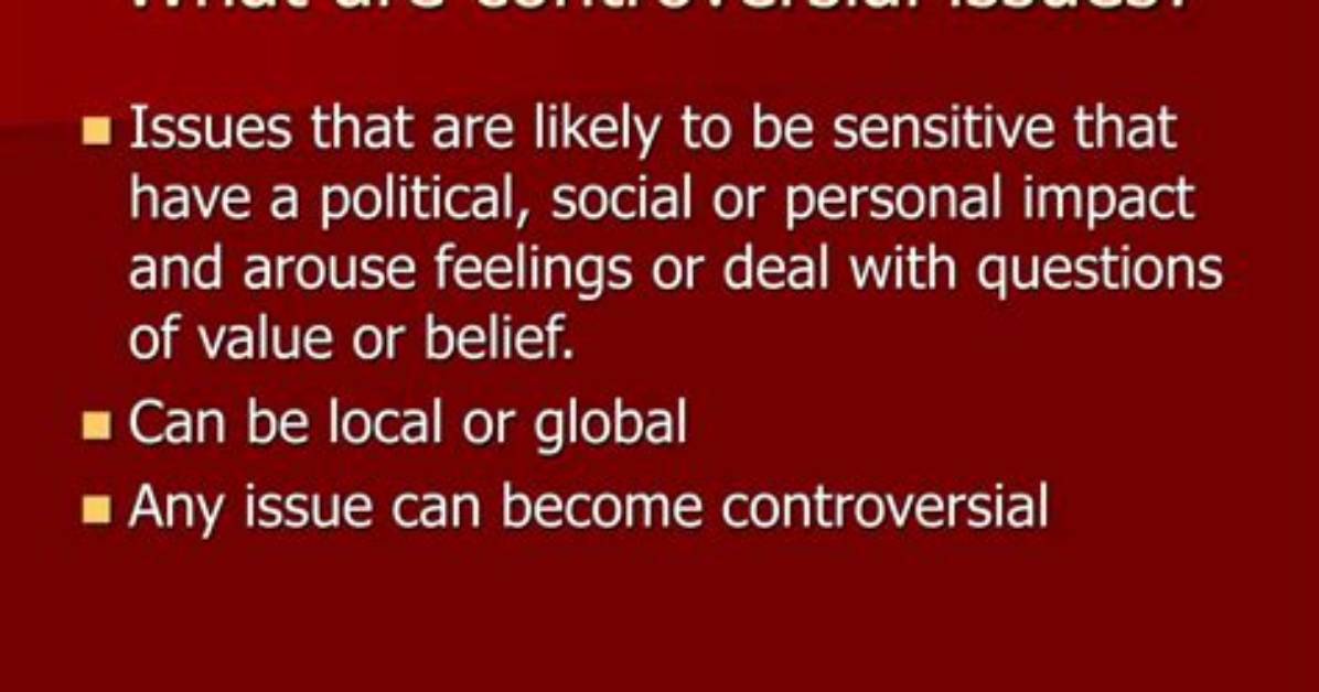 Does Controversial Mean Arguable?