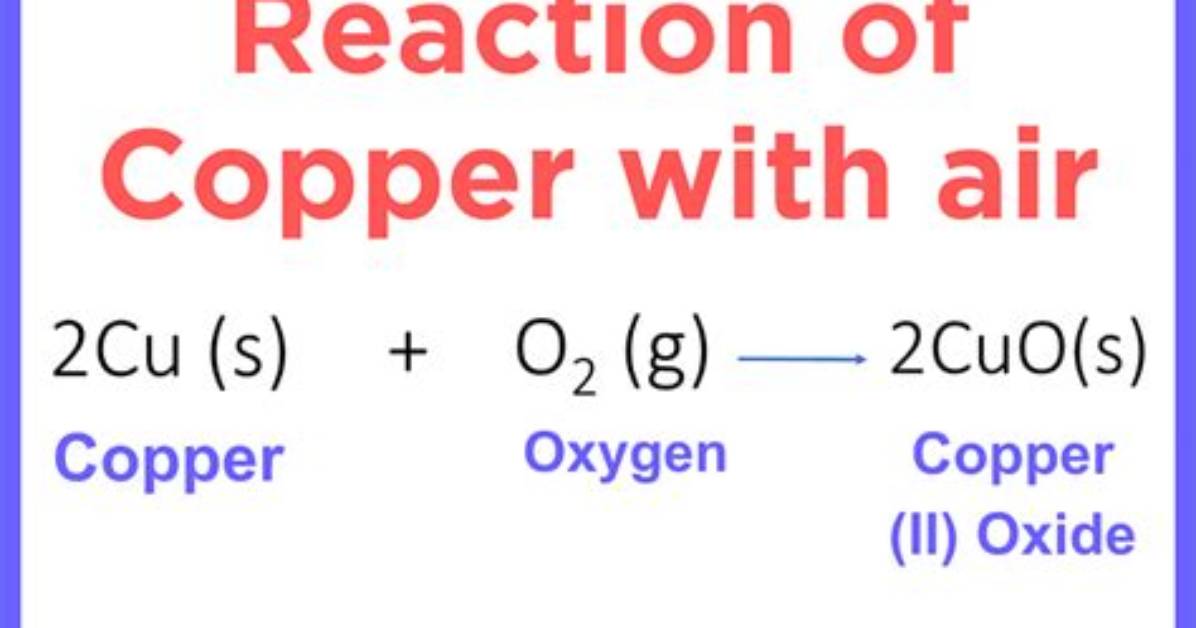 Does Copper React with Water?