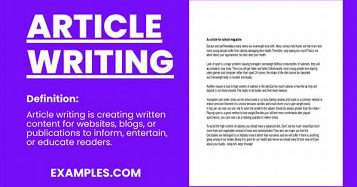 Does Correspondent Write Articles?
