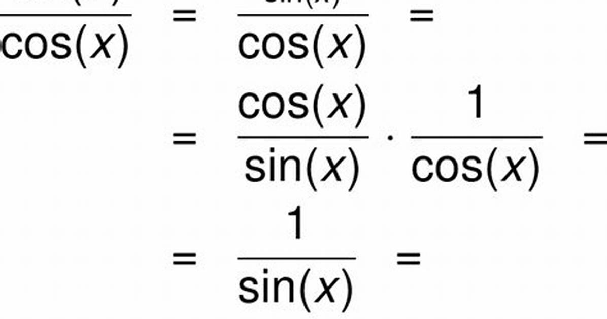 Does Cosecant Equal 1/Sin?