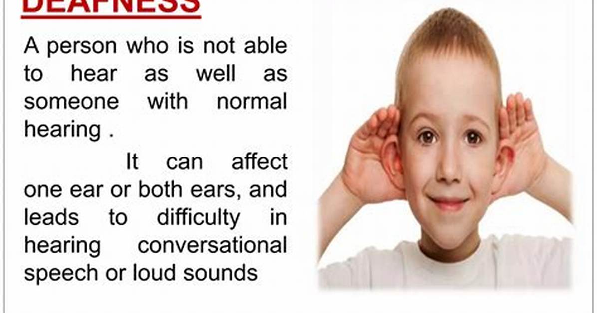 Does Deafness Affect Speech?