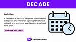 Does Decennium Mean Decade?