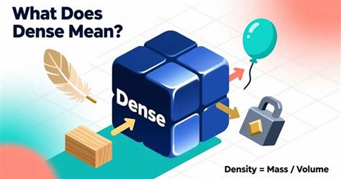 Does Dense Mean Lighter?