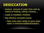 Does Desiccation Kill Bacteria?