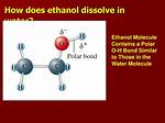 Does Dextrose Dissolve in Ethanol?