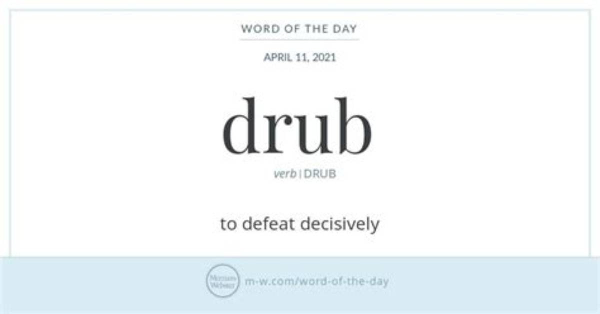 Does Drub Mean Beat?