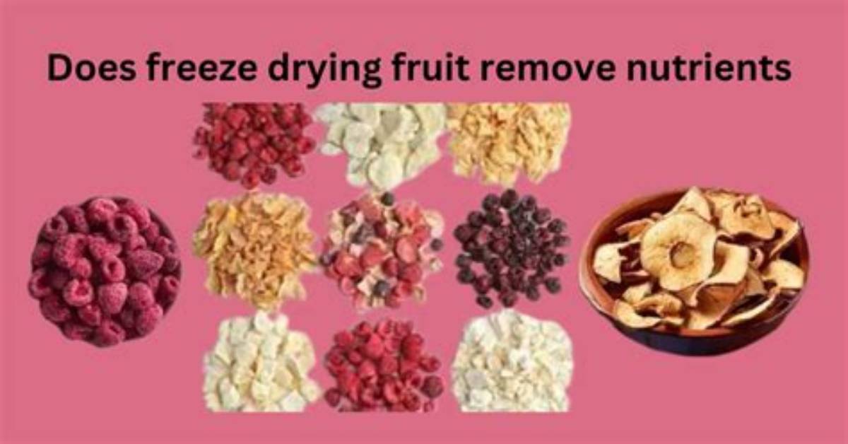 Does Drying Fruit Remove Nutrients?