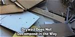 Does Drywall Decompose