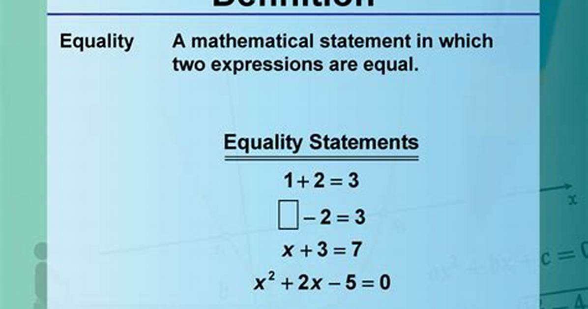 Does Equivalent Mean Equal?