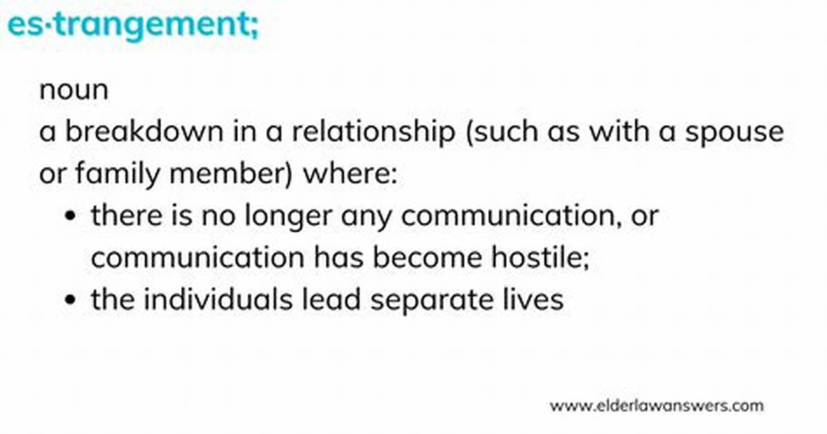 Does Estranged Mean Divorced?