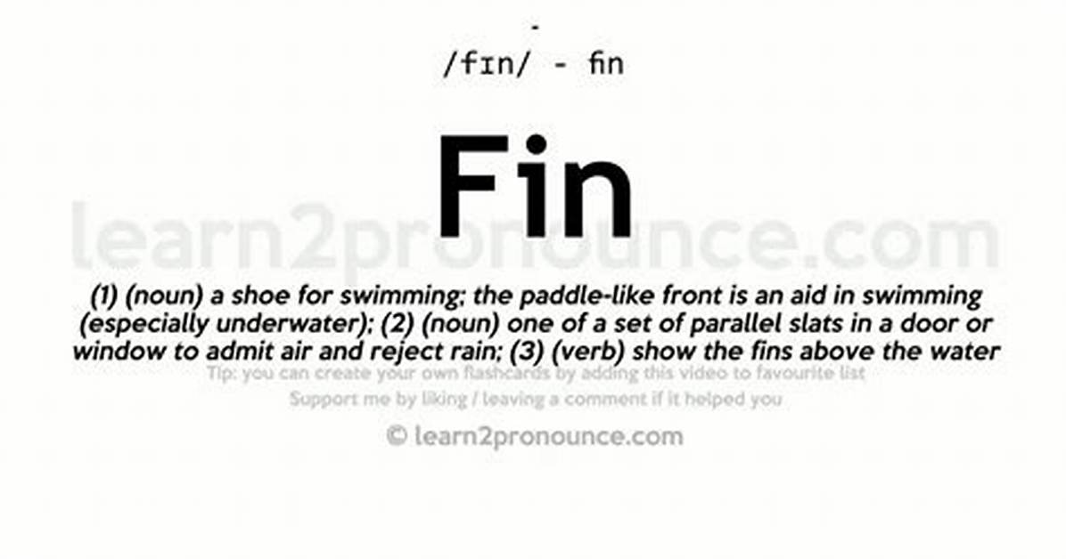 Does Fin Mean Five