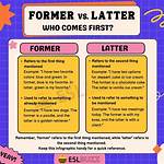 Does Former Mean First?