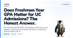 Does Freshman Year Matter?