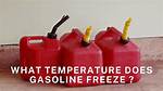 Does Gas Freeze