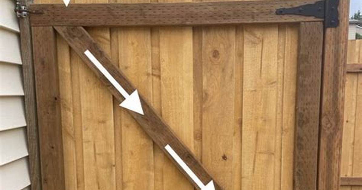 Does Gate Need Diagonal Brace? Check This out | Wood Gate Diagonal Bracing