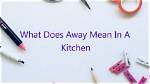 Does Get Away Mean?