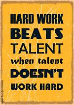 Does Hard Work Beat Talent?