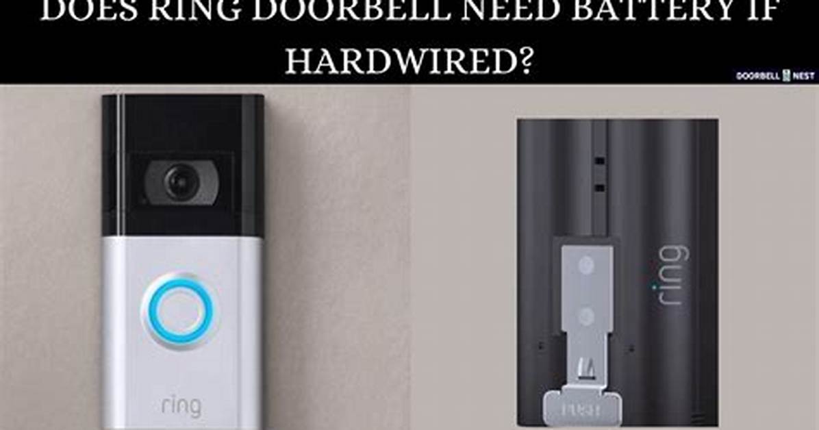 Does Hardwired Ring Charge Battery?