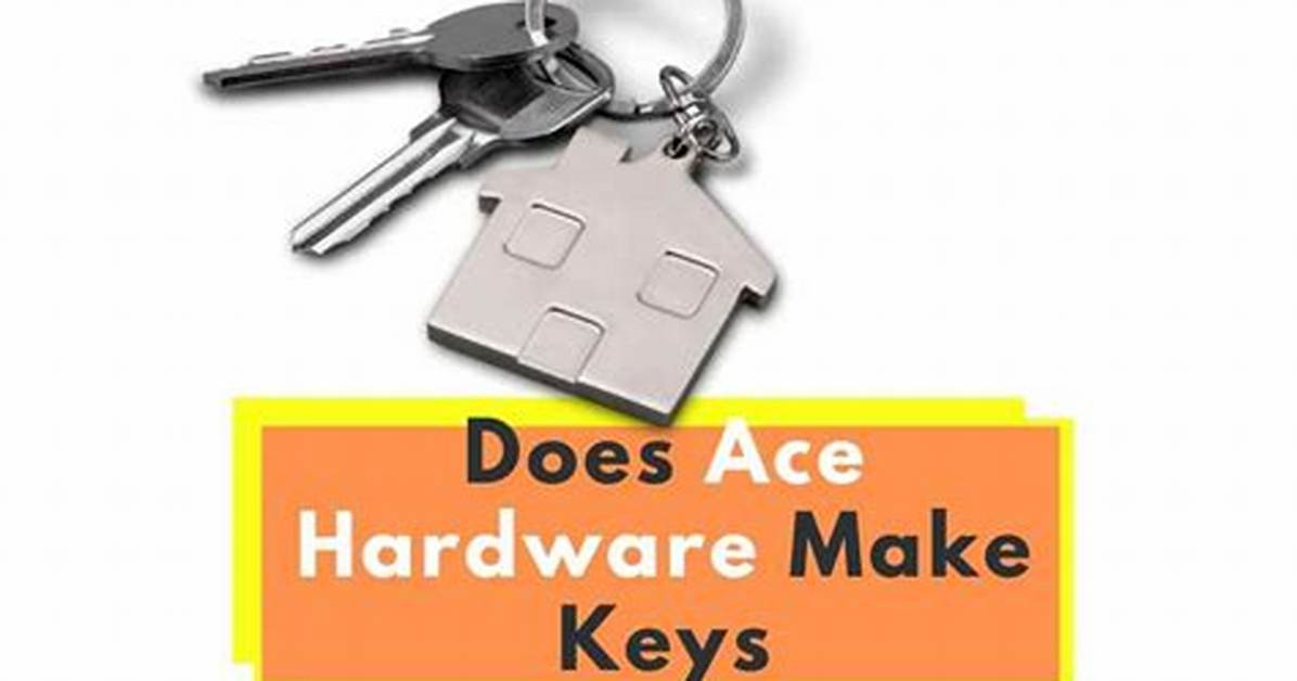 Does Home Hardware Make Keys?