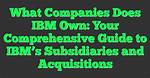 Does Ibm Own At