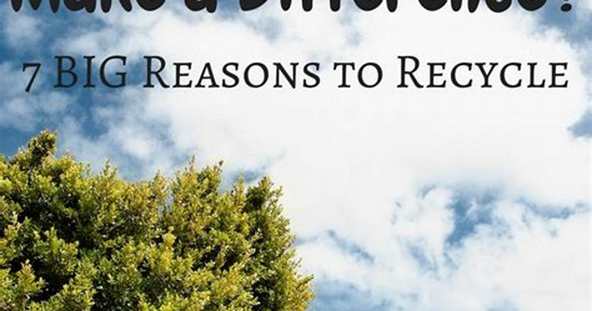 Does Individual Recycling Make a Difference?