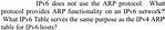Does Ipv6 Use Arp?