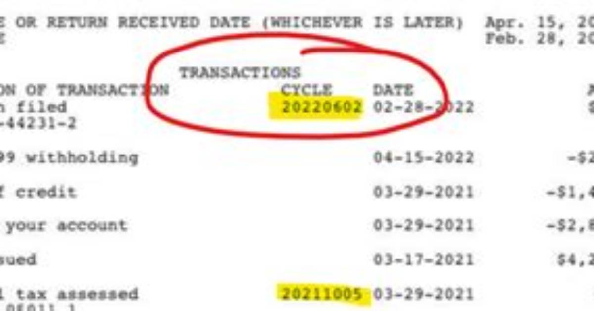 Does Irs Transcript Show Refund Date?