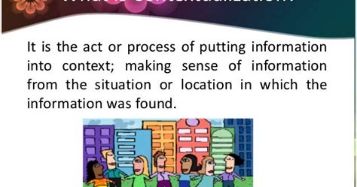Does It Mean to Contextualize Something?
